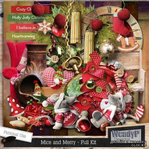 Scrap-kit Mice and Merry