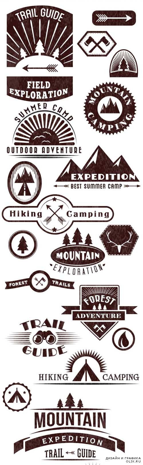 Expedition Logos Vector Set
