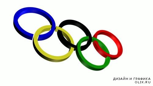 Видео футажи HD- Олимпийские кольца 1