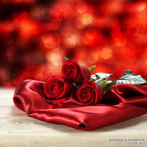 Растровый клипарт - Красные розы
