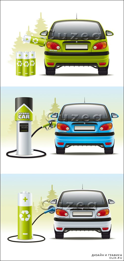 Vector - Car ecological fuel