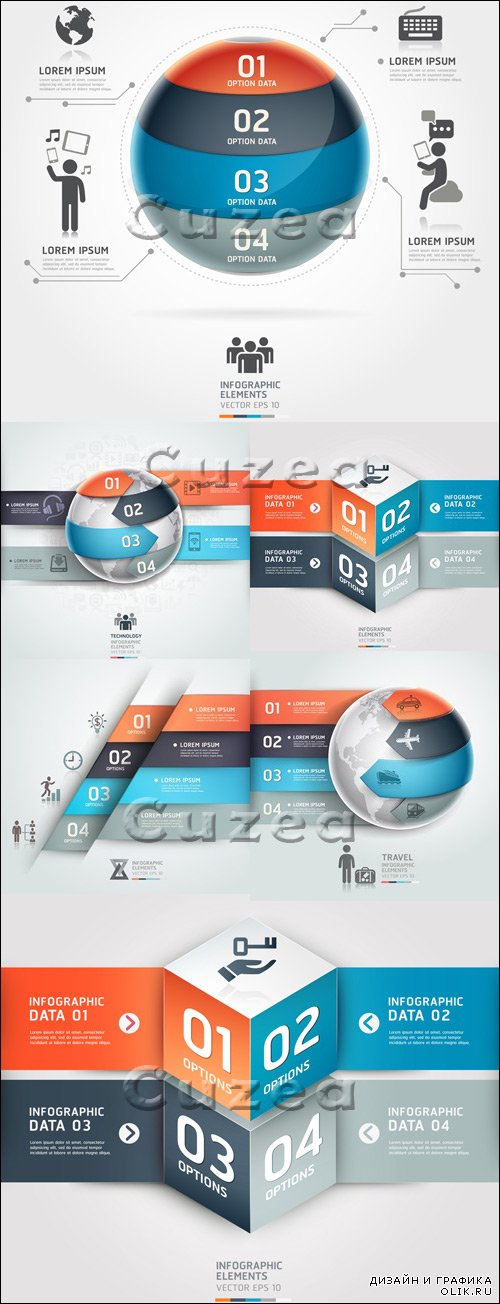 Vector - Infographics design template 8