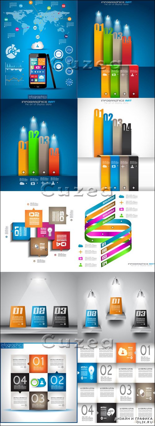 Vector - Tab infographics design
