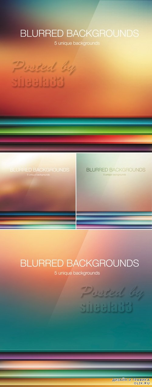 Blurred Backgrounds Vector