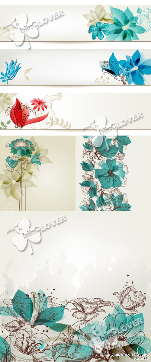 Abstract floral backgrounds 0567
