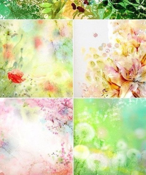 Прекрасные, весенние фоны с цветами и ароматами