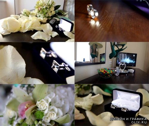 Свадебный день (пак из 10 футажей) HD / Wedding Day (pack 10 footages) HD