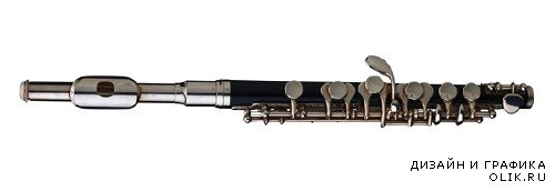 Духовые инструменты: Флейта, свирель, дудочка (клипарт)
