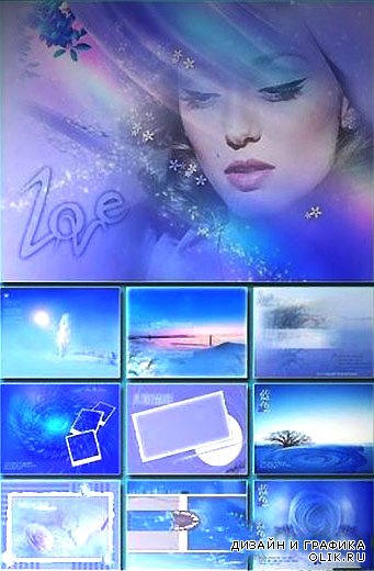 Голубые фоны для Photochop