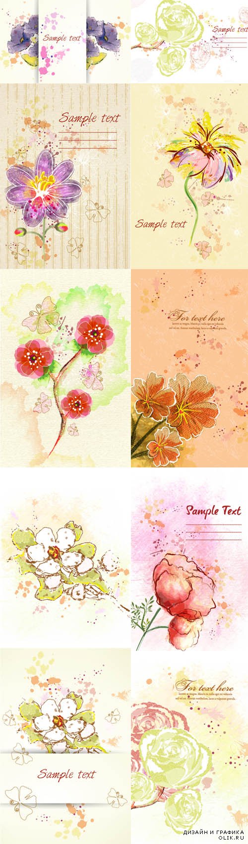 Floral Vector Illustrations Volume 2