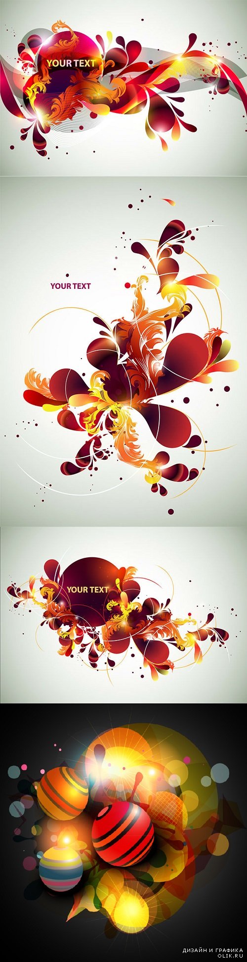 Vector - Abstract backgrounds for text