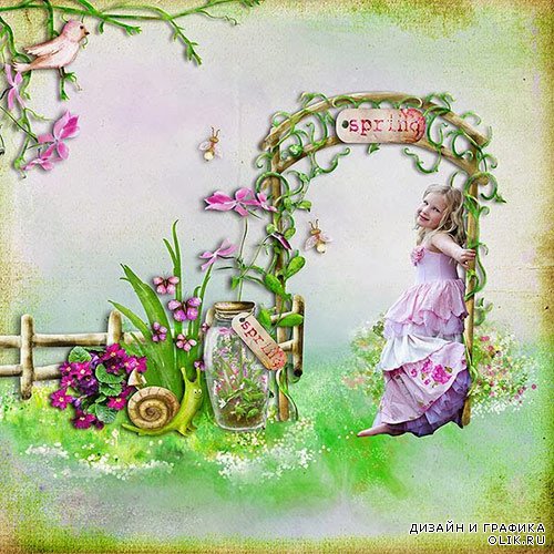 Скрап-набор Spring Garden - Чудесный Весенний Сад