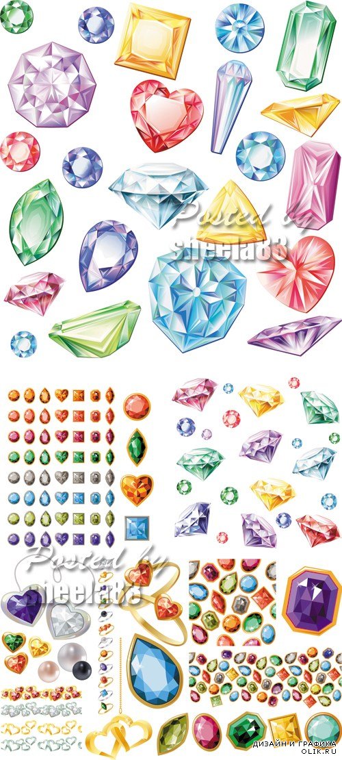 Jewels, Diamonds Vector