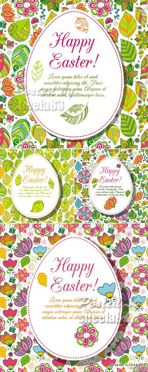 Easter Patterns Vector