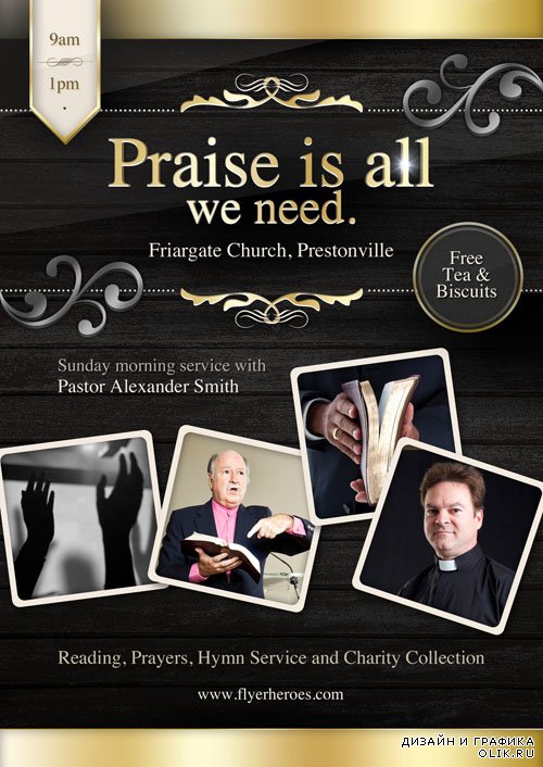 Flyer PSD - Praise is All We Need