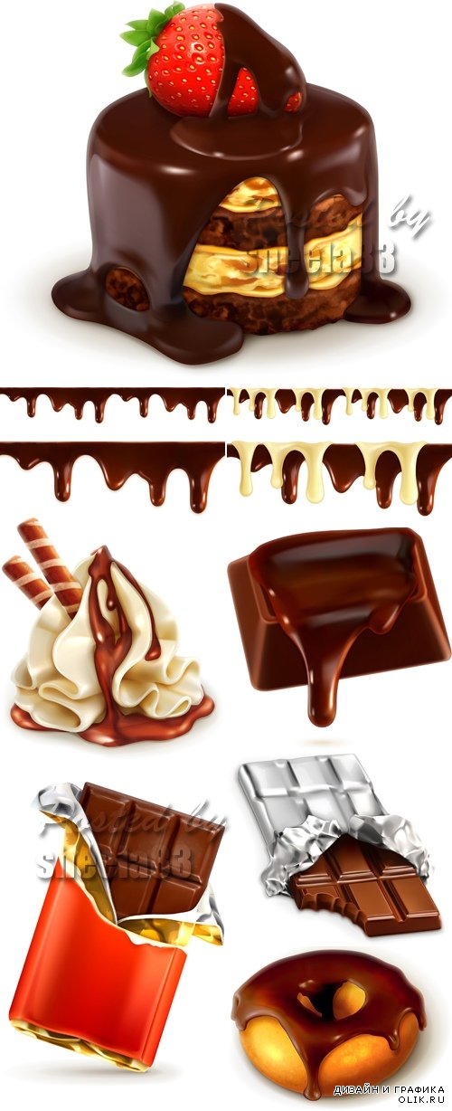 Chocolate Dessert Vector