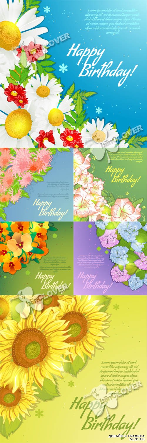 Beautiful floral backgrounds 0586