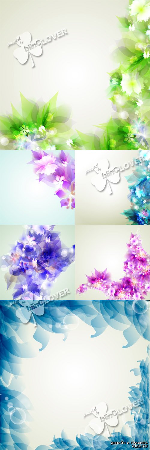 Abstract backgrounds with bright flowers 0597
