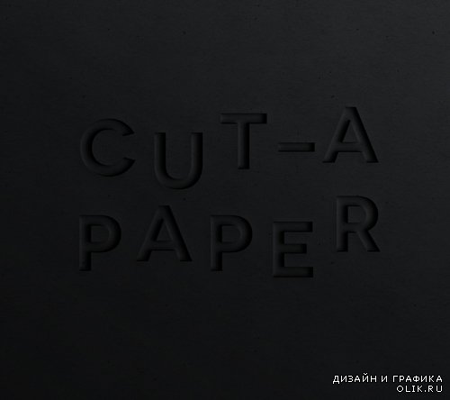 Cut a Paper Text Effect