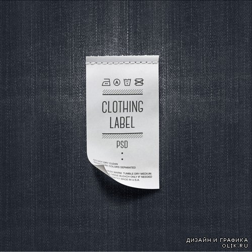 Clothing Label PSD Template