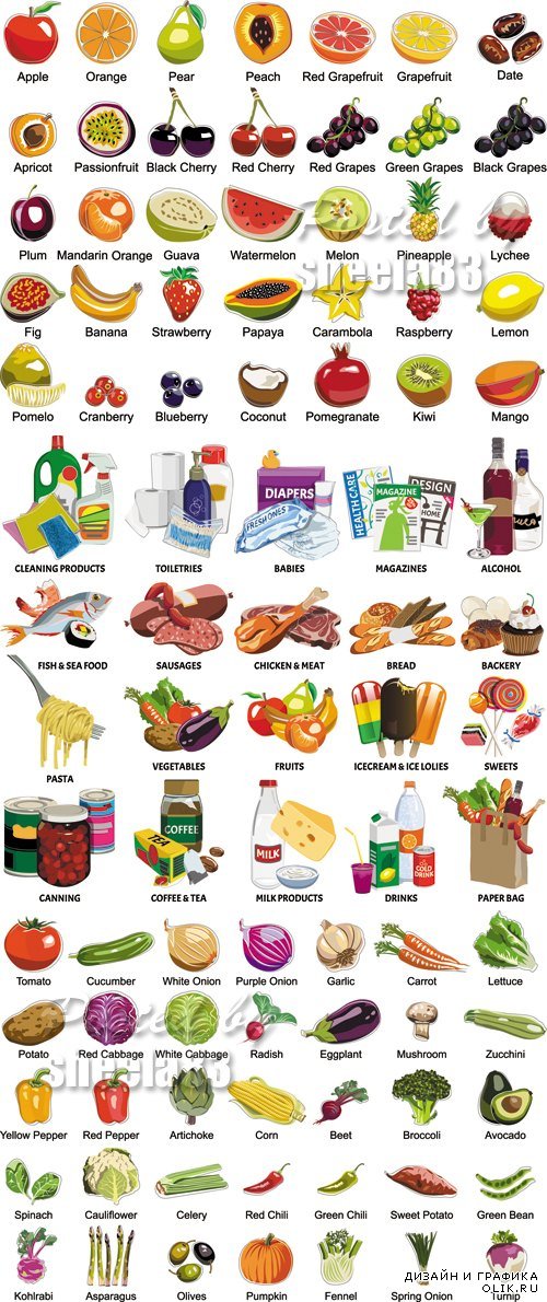 Food Icons Vector 3