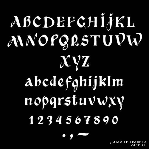 Коллекция алфавитов в вектре 3