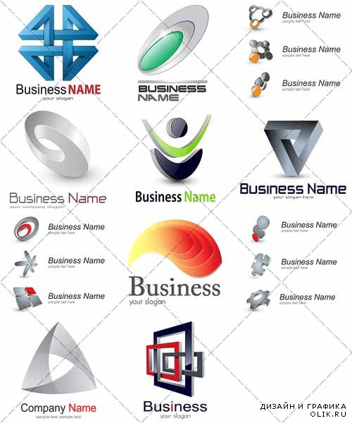 Элегантные и современные логотипы, бизнес инновации | Elegant and modern logos, business innovation, вектор