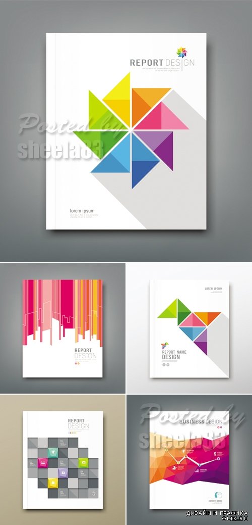 Abstract Business Templates Vector 2