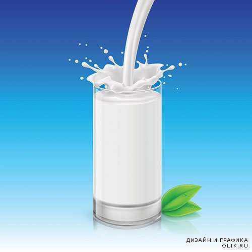 Векторный клипарт - Молоко