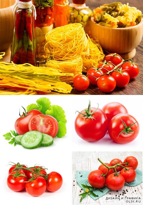 Аппетитные томаты - растровый клипрт