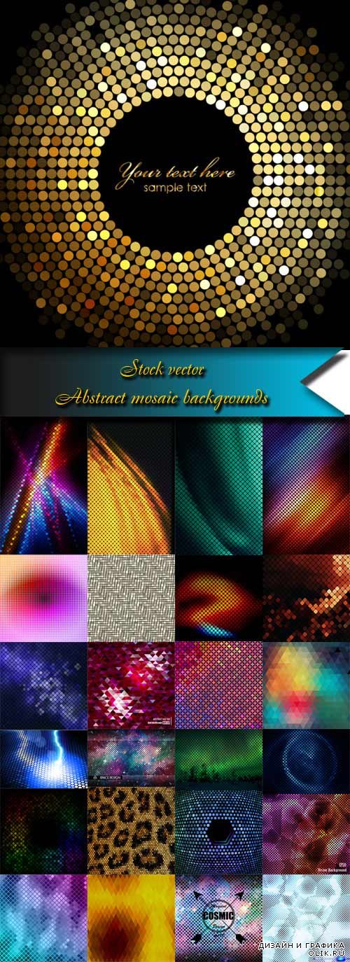 Abstract mosaic backgrounds