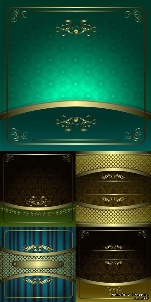 Luxurious of Vintage gold vector