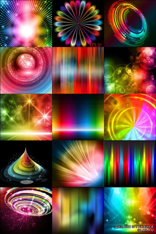 Shiny with Rainbow background vector graphic