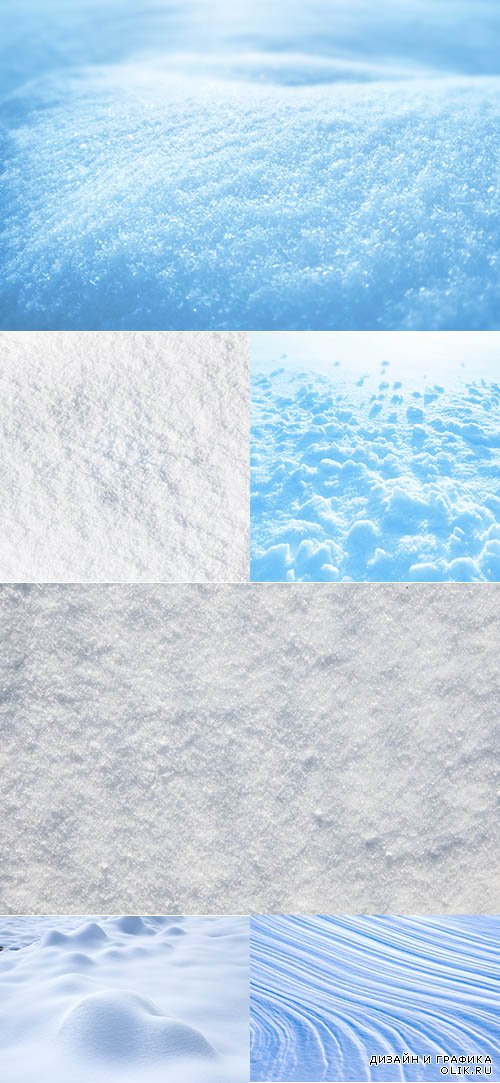 Растровый клипарт - Текстуры снега