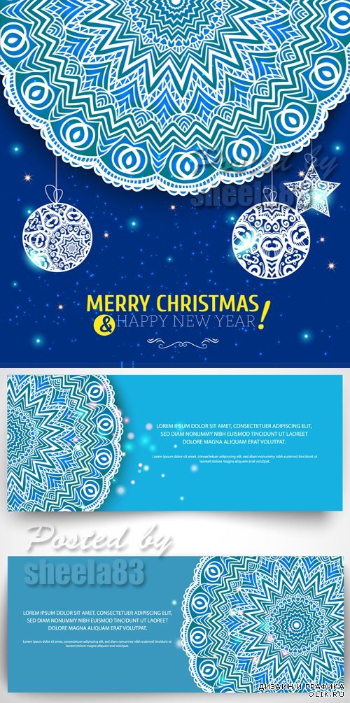 Winter Backgrounds with Snowflakes Vector