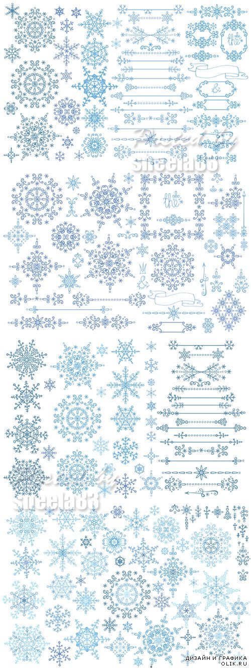 Snowflakes Vector 3