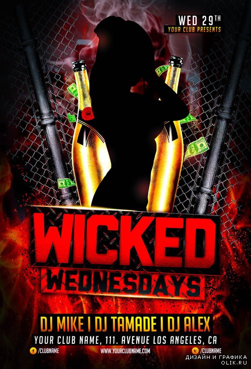 Wicked Wednesday Flyer Template