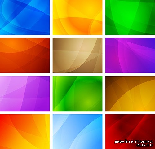 Цветные абстрактные фоны в векторе 5
