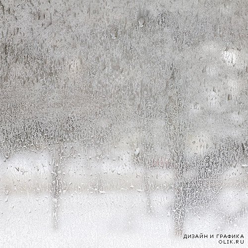 Растровый клипарт - Зима за окном