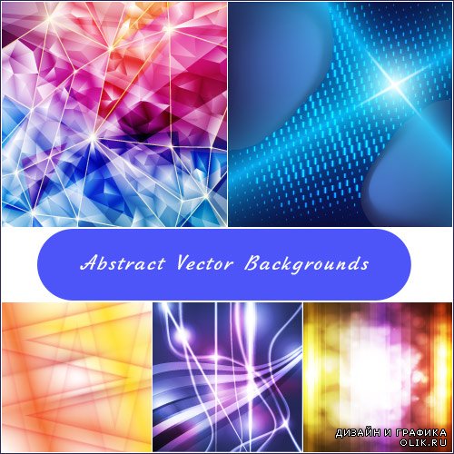 Crystal abstract backgrounds Vector
