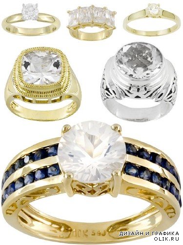 Кольца и перстни украшенные алмазами (подборка изображений)