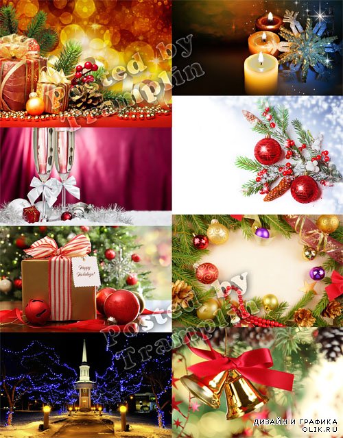 Рождественские и Новогодние фоны – Праздник ёлки и зимы
