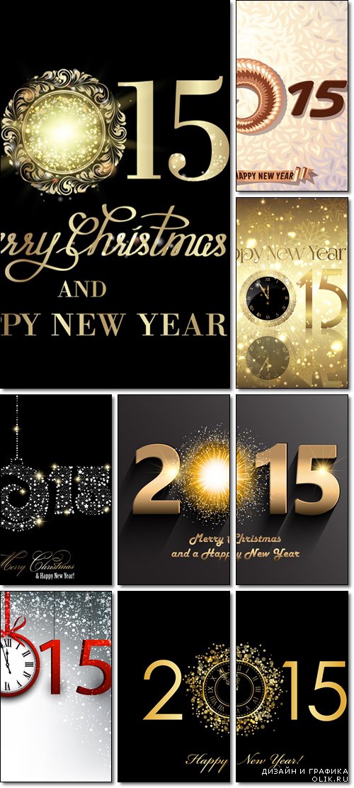 Happy New Year 2015 background - Vector