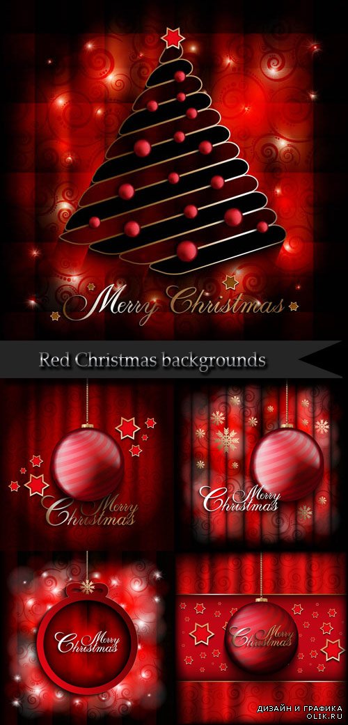 Red Christmas backgrounds