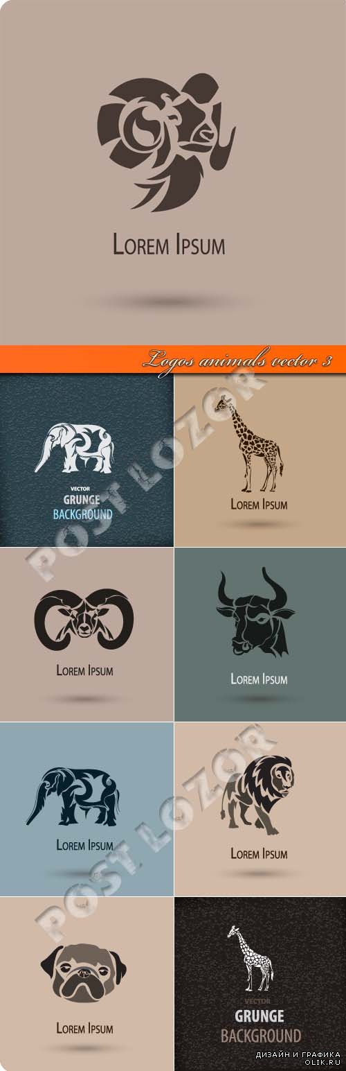 Logos animals vector 3