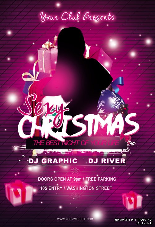 Flyer Template - Sexy Christmas