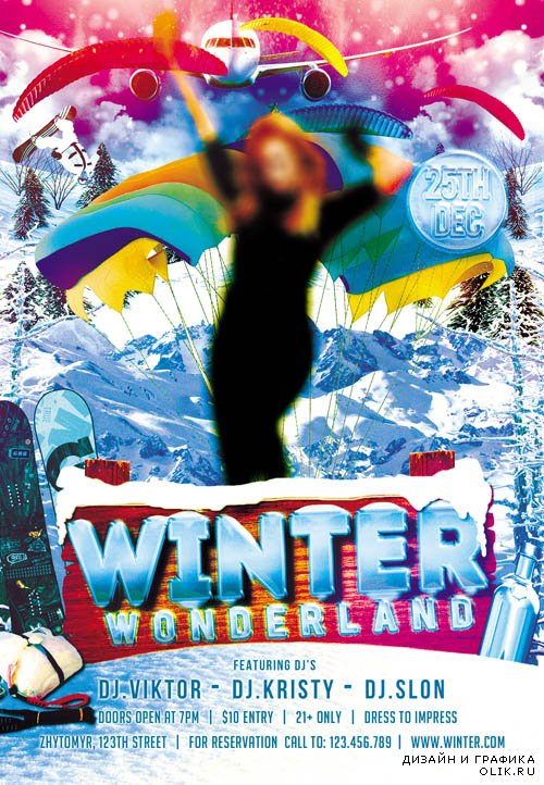 Flyer Template - Winter Wonderland Club