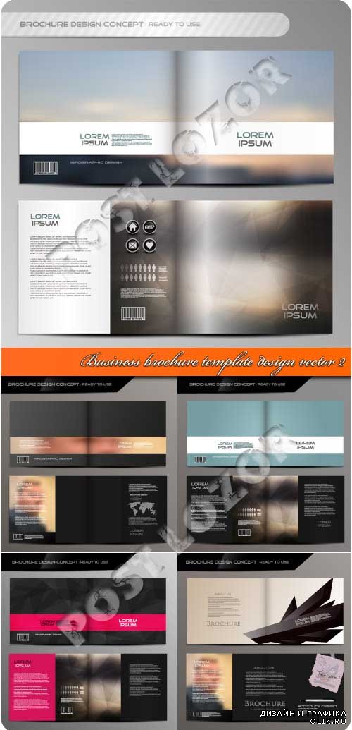 Business brochure template design vector 2