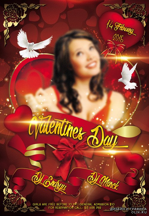 Flyer PSD Template - Valentines Day 5