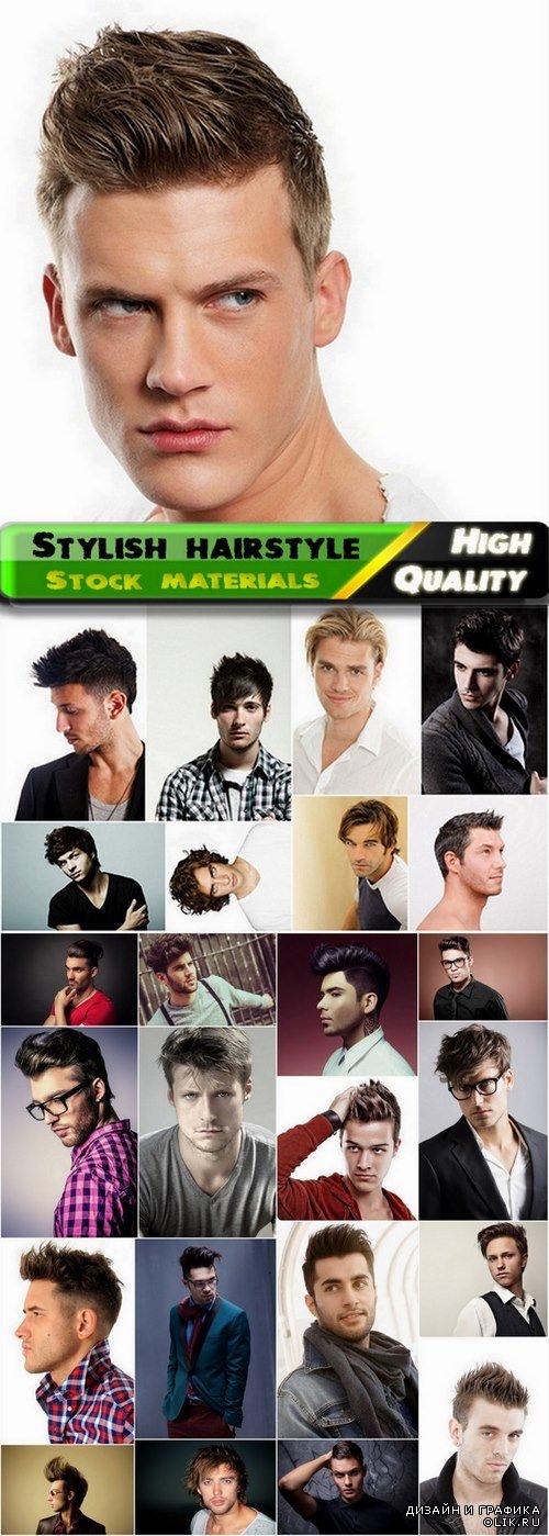 Fashionable men with stylish hairstyle - 25 HQ Jpg